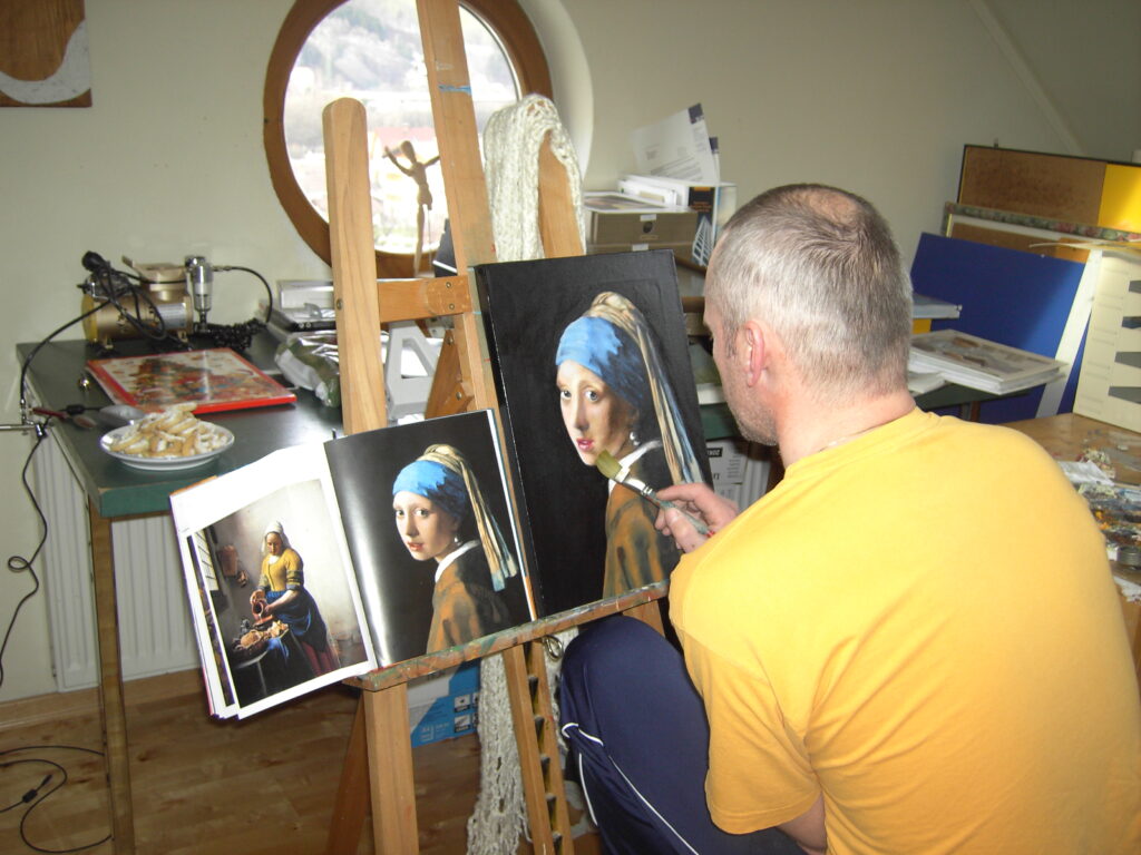 Gottfried Lakinger in seinem Atelier