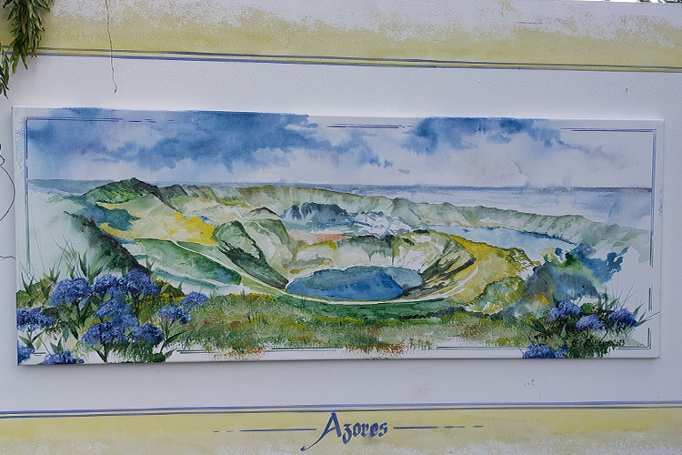 ein Berg in den Azoren