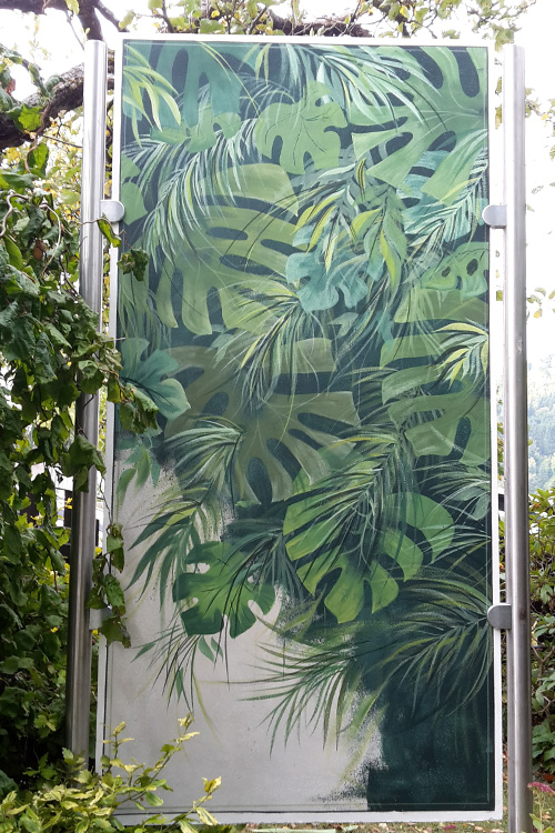 Bild mit verschiedensten grünen Blättern